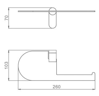 Держатель для туалетной бумаги Raglo R300.03.09 графит